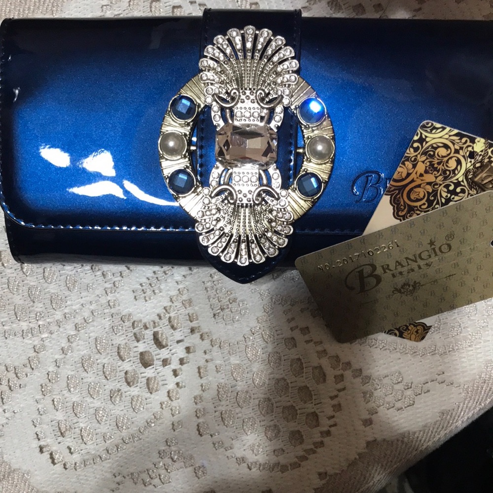 Brangio Italy Blue Clutch